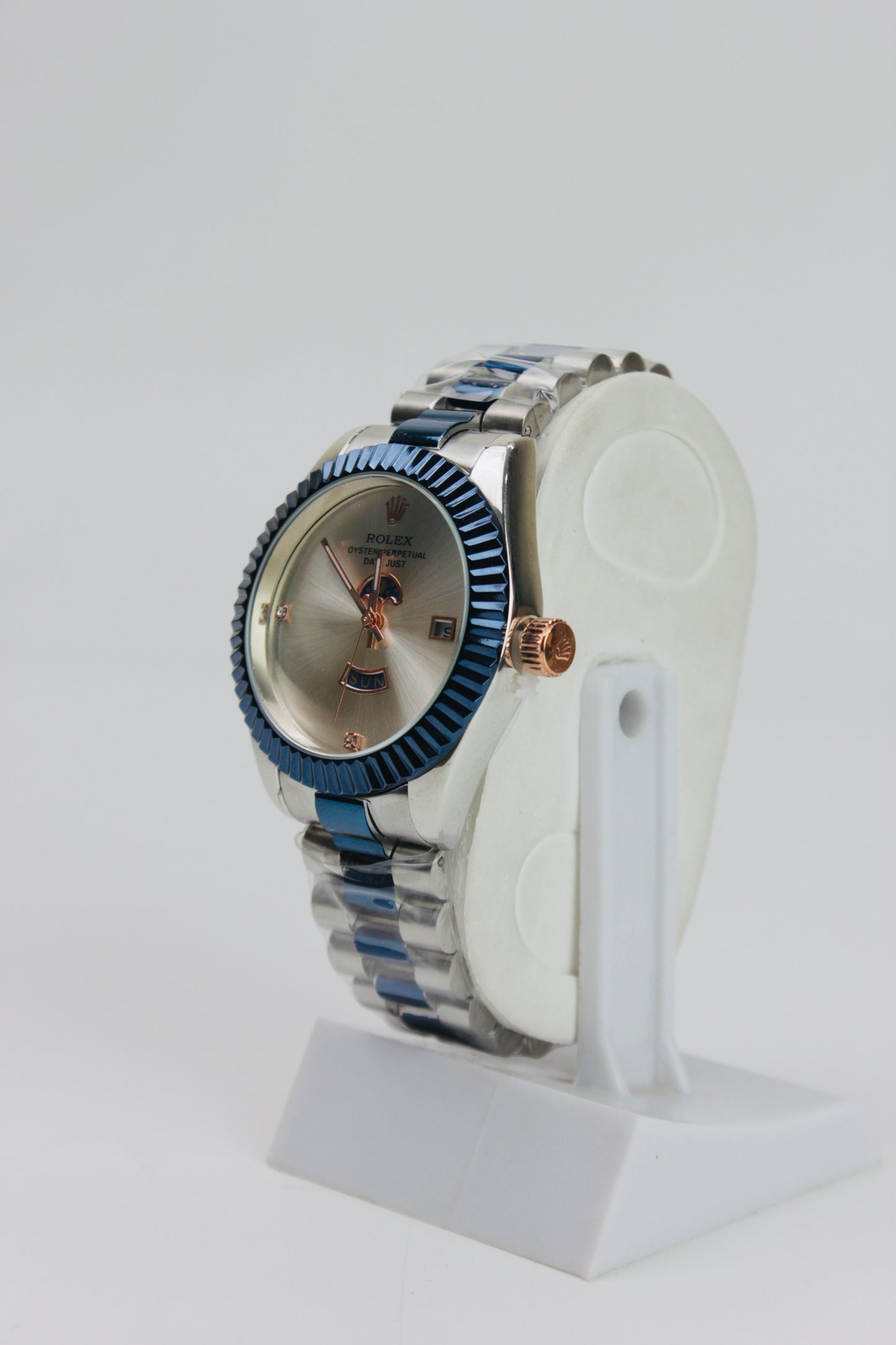 Rolex Submariner Date Blue And Silver Stainless Steel Watch