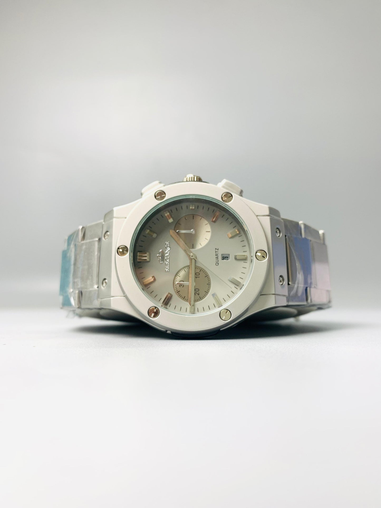 Elegance watch Light Gray Date Adjust