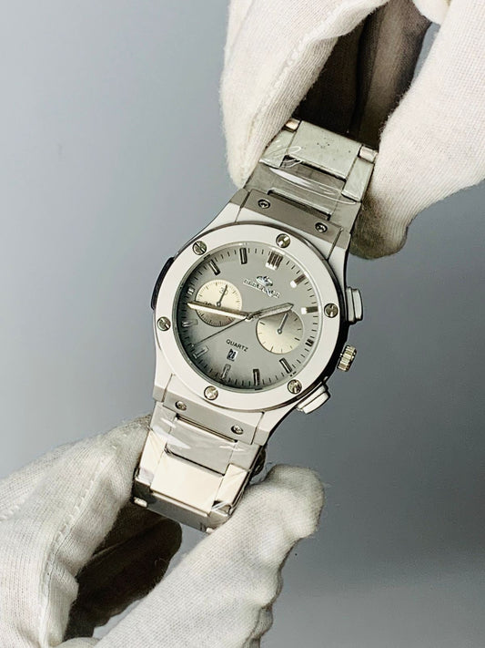 Elegance watch Light Gray Date Adjust