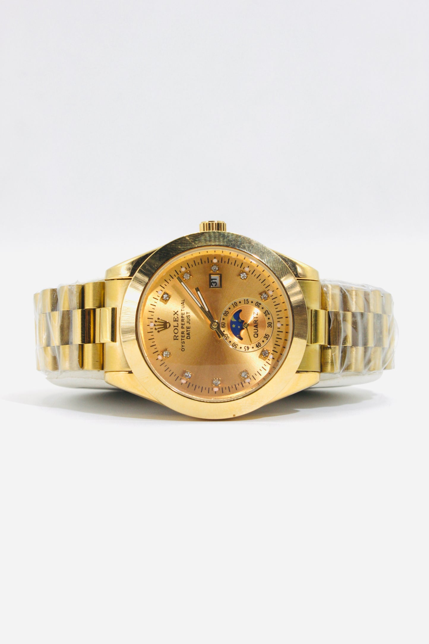 Rolex Submariner Golden for Men – Elegant Swiss Quartz Watch (35mm)