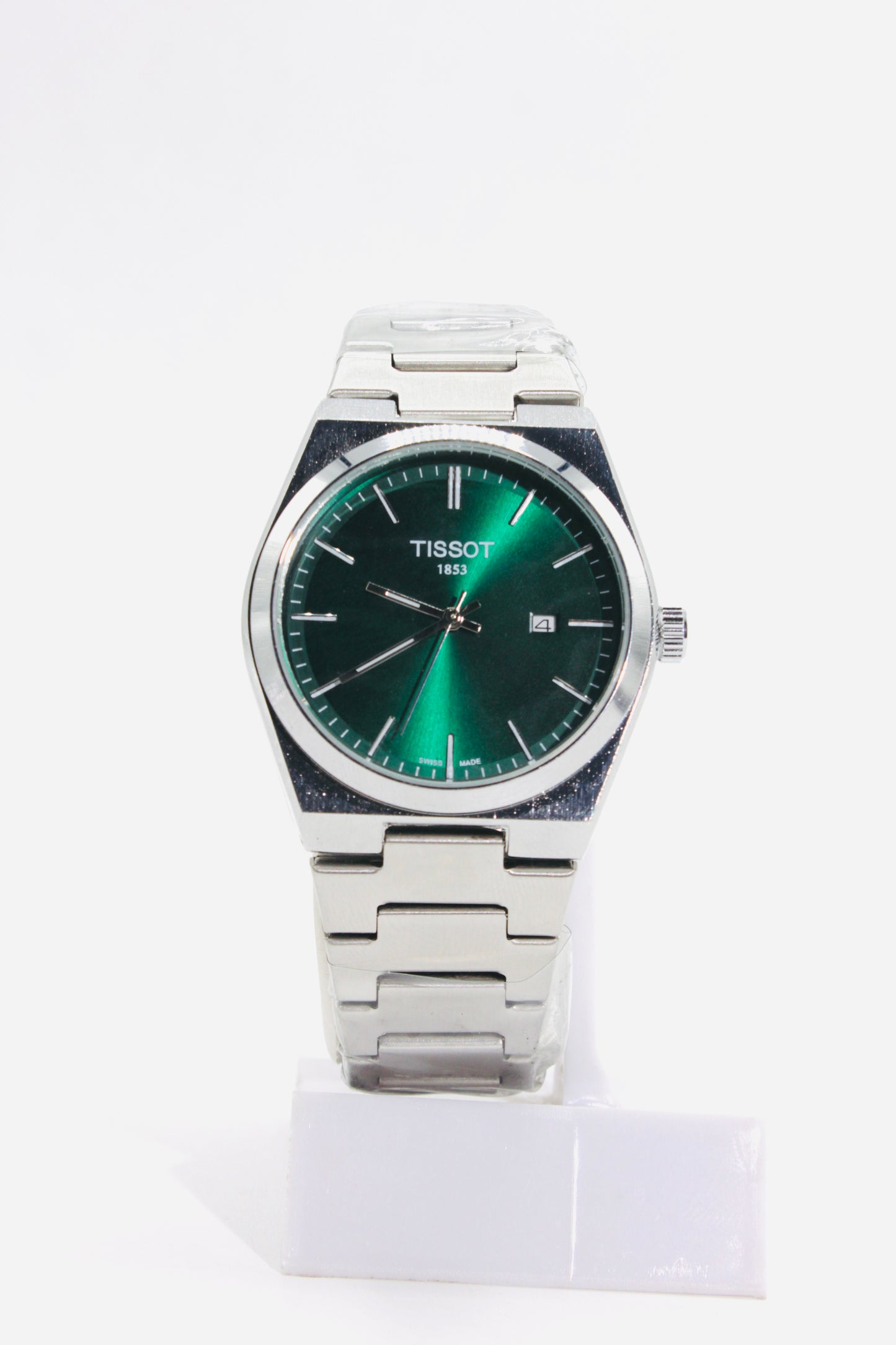 Tissot PRX for Men – Elegant Swiss Quartz Watch with Green Dial (35mm)